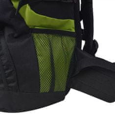 Greatstore Outdoorový batoh XXL 75 l černý a zelený