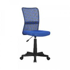 ATAN Dětská otočná židle GOFY, modrá/vzor/černá