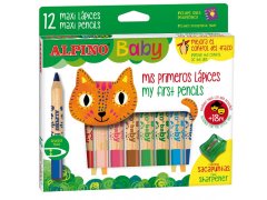Alpino Barevné dětské tužky Baby 12ks