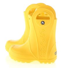 Crocs Holínky do vody žluté 34 EU Handle Rain Boot Kids