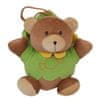Baby Mix Dětská plyšová hračka s hracím strojkem Medvídek zelený