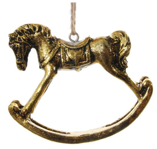 Shishi Houpací kůň zlatý 8 cm