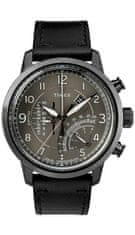 Timex Linear Chronograph TW2R69000, s koženým řemínkem