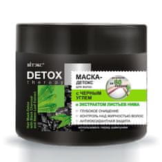 Vitex-belita DETOX Therapy Maska na vlasy s černým Uhlím a extrakem z Listů Neem (300 ml)