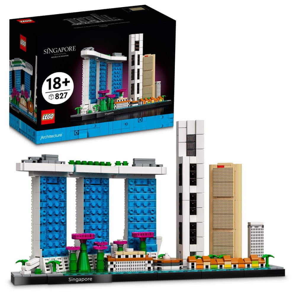 LEGO Architecture 21057 Singapur - rozbaleno