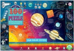 eeBoo  Puzzle Sluneční soustava 100 dílků