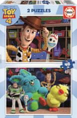 Educa  Puzzle Toy Story 4: Woody a kamarádi 2x48 dílků