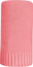 NEW BABY Bambusová pletená deka 100x80 cm červená