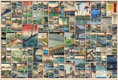 Cobble Hill Puzzle 100 slavných pohledů z období Edo 2000 dílků