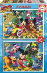 Educa  Puzzle Mickey: Závody 2x20 dílků