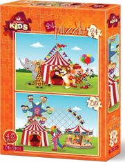 Art puzzle  Cirkus a lunapark 24+35 dílků