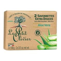 Le Petit Olivier extra jemné mýdlo s aloe vera 2x100g