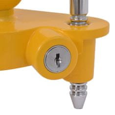 shumee Zámek tažného kloubu s 2 klíči, ocel a hliníková slitina, žlutý