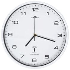 shumee Rádiem řízené nástěnné hodiny se strojkem Quartz 31 cm bílé