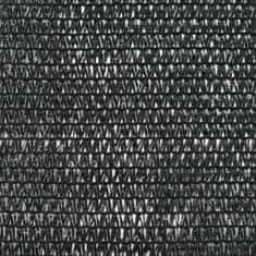 Greatstore Tenisová zástěna černá 1,4 x 25 m HDPE