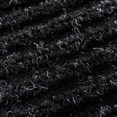 Greatstore Černá PVC rohožka 90 x 120 cm