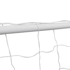 shumee Fotbalové branka se sítí 182 x 61 x 122 cm ocelová bílá