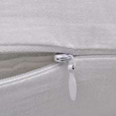 Greatstore 4 bílé povlaky na polštářky bavlna 50 x 50 cm