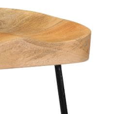 shumee Barové stoličky Gavin 2 ks masivní mangovníkové dřevo