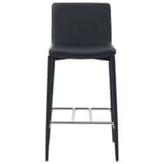 shumee Barové stoličky 2 ks černé umělá kůže
