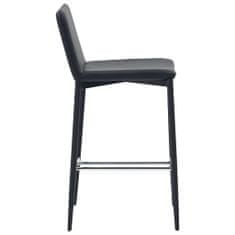 shumee Barové stoličky 2 ks černé umělá kůže