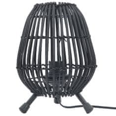 Greatstore Stolní lampa vrba černá 60 W 20 x 27 cm E27