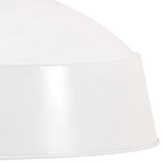 Greatstore Industriální závěsné svítidlo 32 cm bílé E27