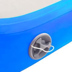 Greatstore Nafukovací žíněnka s pumpou 500 x 100 x 20 cm PVC modrá