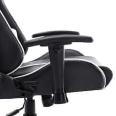 Vidaxl Herní židle černá a bílá umělá kůže