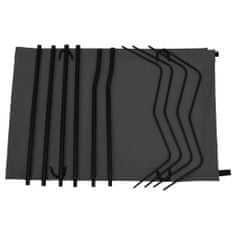 shumee Kempingová postel 180 x 60 x 19 cm oxfordská látka ocel černá