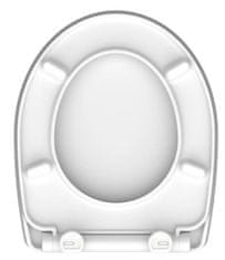 Schütte WC prkénko ROUND DIPS | Duroplast HG, Soft Close s automatickým klesáním