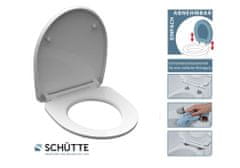 Schütte WC prkénko ROUND DIPS | Duroplast HG, Soft Close s automatickým klesáním