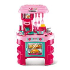 Baby Mix Dětská kuchyňka Little Chef růžová 32 ks