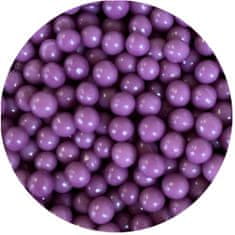 Cukrové perličky 4mm fialové 80g 