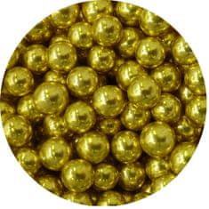 Cukrové perličky zlaté 6mm 80g 