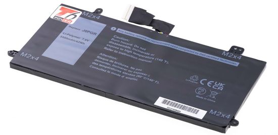 Baterie T6 Power pro Dell Latitude 12 5290 2in1, Li-Poly, 7,6 V, 5500 mAh (42 Wh), černá