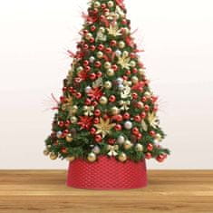 Greatstore Podložka pod vánoční stromek červená Ø 54 x 19,5 cm