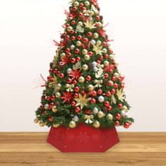 Greatstore Podložka pod vánoční stromek červená Ø 68 x 25 cm