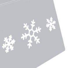 Greatstore Podložka pod vánoční stromek stříbrná a bílá Ø 68 x 25 cm