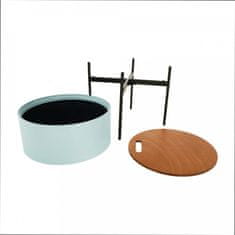 ATAN Příruční stolek MOSAI - neo mint / přírodní / černá