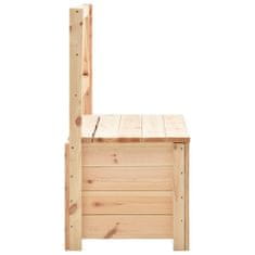 Vidaxl Úložná lavice 120 cm masivní borové dřevo