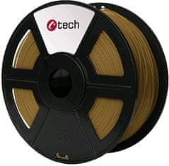 C-Tech tisková struna (filament), PLA, 1,75mm, 1kg, hnědá (3DF-PLA1.75-BR)