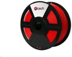 C-Tech tisková struna (filament), PLA, 1,75mm, 1kg, fluoresenční červená (3DF-PLA1.75-FR)