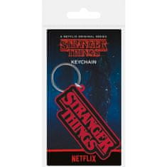 Klíčenka Stranger Things - logo / gumové