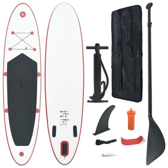 shumee Nafukovací Stand Up paddleboard (SUP) červeno-bílý