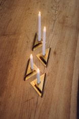 Hofats Square Candle, designový svícen - zlatý