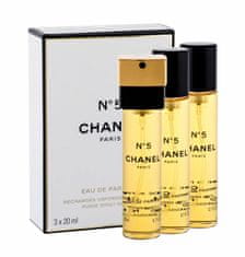 Chanel 3x20ml no.5, parfémovaná voda, náplň