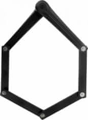 TWM skládací zámek Fold pro 100 cm s držákem černý