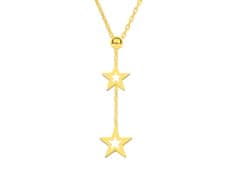  Dámský pozlacený kruhový náhrdelník s hvězdičkami