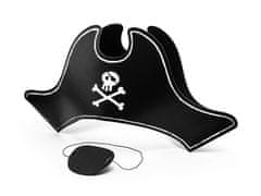 PartyDeco Párty čepice pirátský klobouk 1ks 